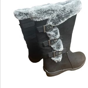 Hot cakes girls boots size 9M black and grey